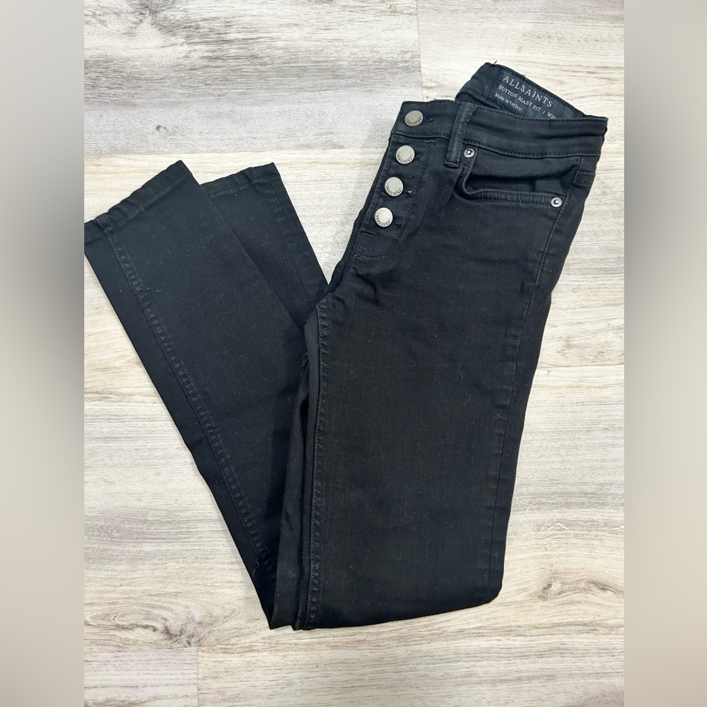 All saints black jeans